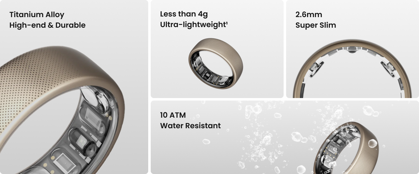 Aliaj de titan, sub 4g, 2.6mm, 10 ATM rezistență la apă