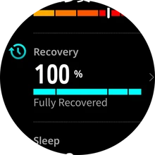 COROS NOMAD recovery timer