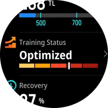 COROS NOMAD training status