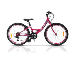 Bicicleta copii mtb CROSS Alissa 24 - Roz | 8-10 ani