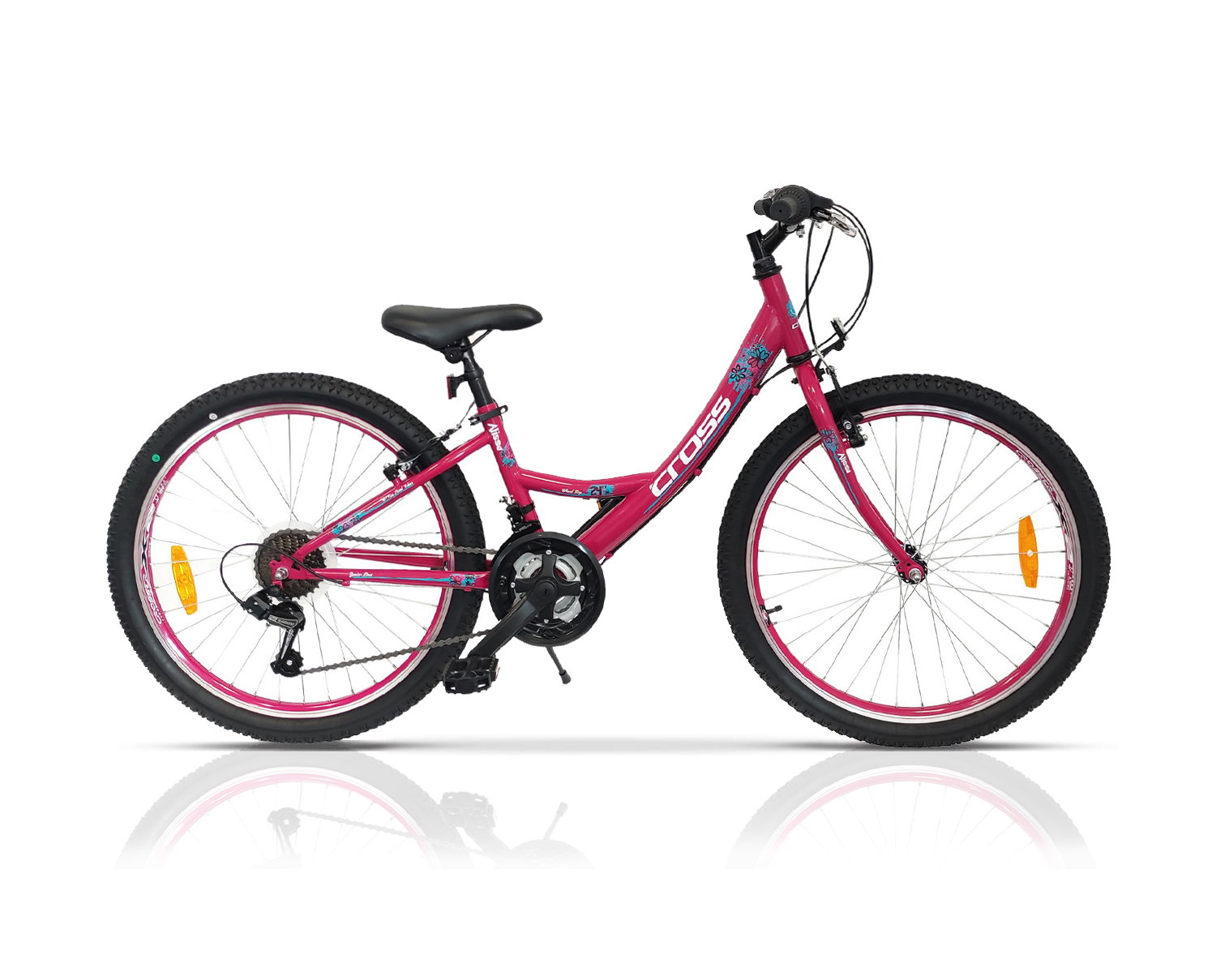 Cross Bicicleta copii mtb CROSS Alissa 24 - Roz | 8-10 ani