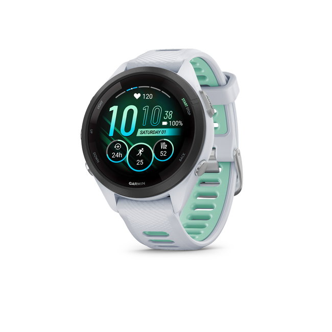 Garmin Forerunner 265s ceas multisport GPS AMOLED 42 mm - alb