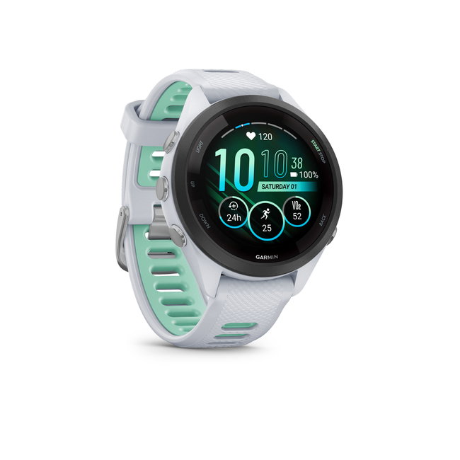 Garmin Forerunner 265s ceas multisport GPS AMOLED 42 mm - alb