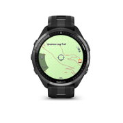 Garmin Forerunner 965 ceas multisport GPS AMOLED - gri titan DLC curea neagră