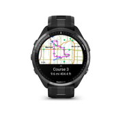 Garmin Forerunner 965 ceas multisport GPS AMOLED - gri titan DLC curea neagră