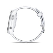 Garmin Forerunner 965 ceas multisport GPS AMOLED - argintiu titan curea albă