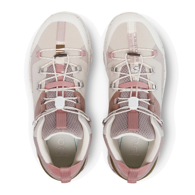 On Cloudtrax - ghete sport pentru femei - Roz alb Ivory