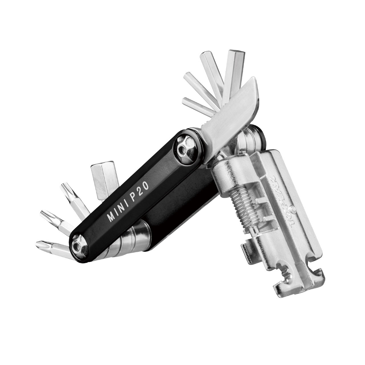 Topeak Topeak - set chei bicicleta Mini P20 multitool - negru argintiu