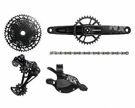 Bicycle Cassettes & Freewheels Groupset SRAM NX Eagle (32T) (DUB) (175mm), Culoare: Black
