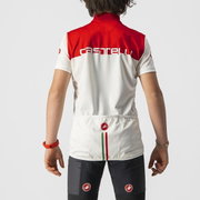 Tricou cu maneca scurta Castelli Neo Prologo, pentru copii, Alb/Rosu, 8A
