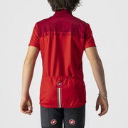 Tricou cu maneca scurta Castelli Neo Prologo, pentru copii, Rosu/Visiniu, 12A