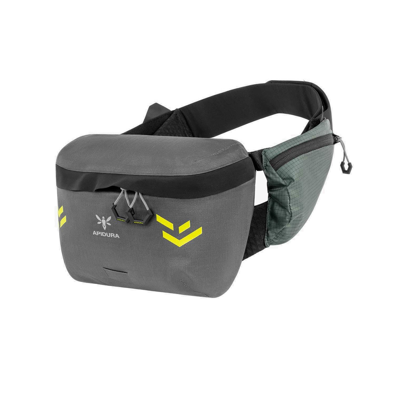Bicycle Bags & Panniers Apidura - geanta practica cu prindere in zona soldurilor, Backcountry 2.0 Hip Pack, 2.5L - gri inchis negru