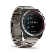 Garmin - quatix 7x Solar Titanium - ceas inteligent premium cu GPS