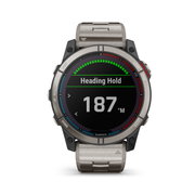 Garmin - quatix 7x Solar Titanium - ceas inteligent premium cu GPS