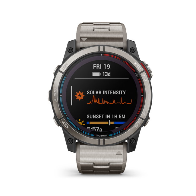 Garmin - quatix 7x Solar Titanium - ceas inteligent premium cu GPS