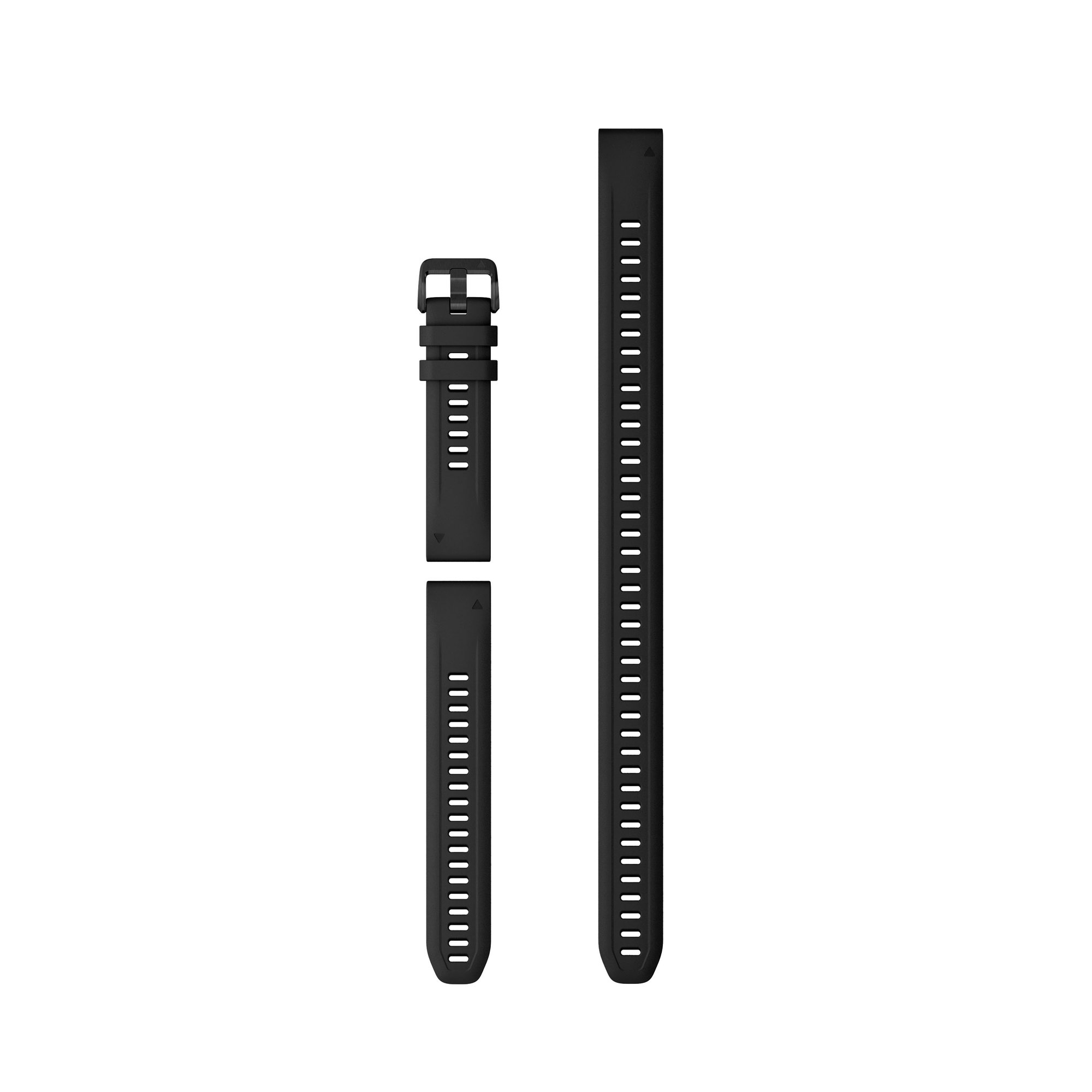 Watch Bands Garmin curea silicon QuickFit 20 - neagra cu parte extra lunga pentru Fenix 5s/ 6s/ 7s D2 Delta S