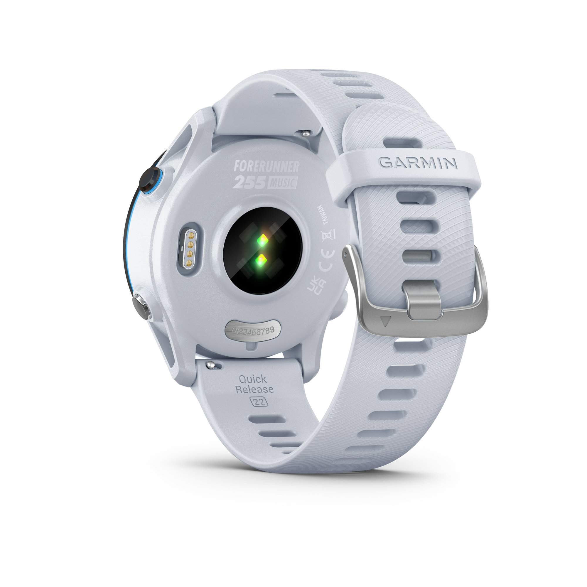 Garmin - Forerunner 255 Music ceas multisport cu GPS - alb - 010