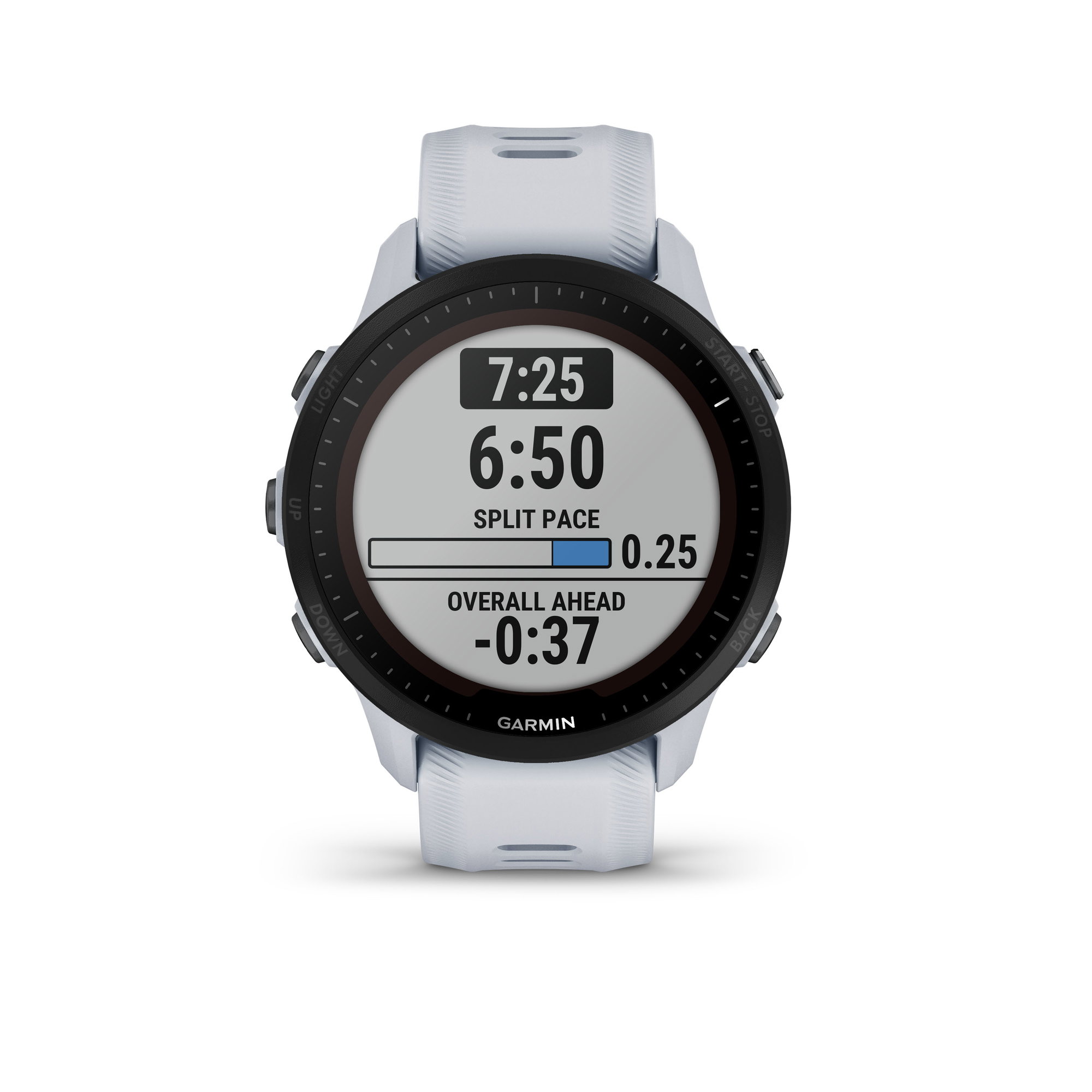 Garmin - Forerunner 955 Solar ceas multisport cu GPS - alb - 010