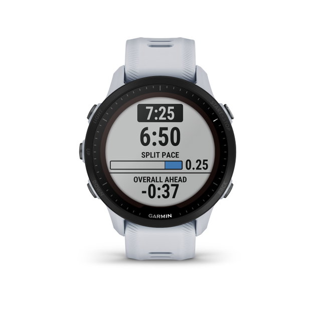 Garmin - Forerunner 955 Solar ceas multisport cu GPS - alb
