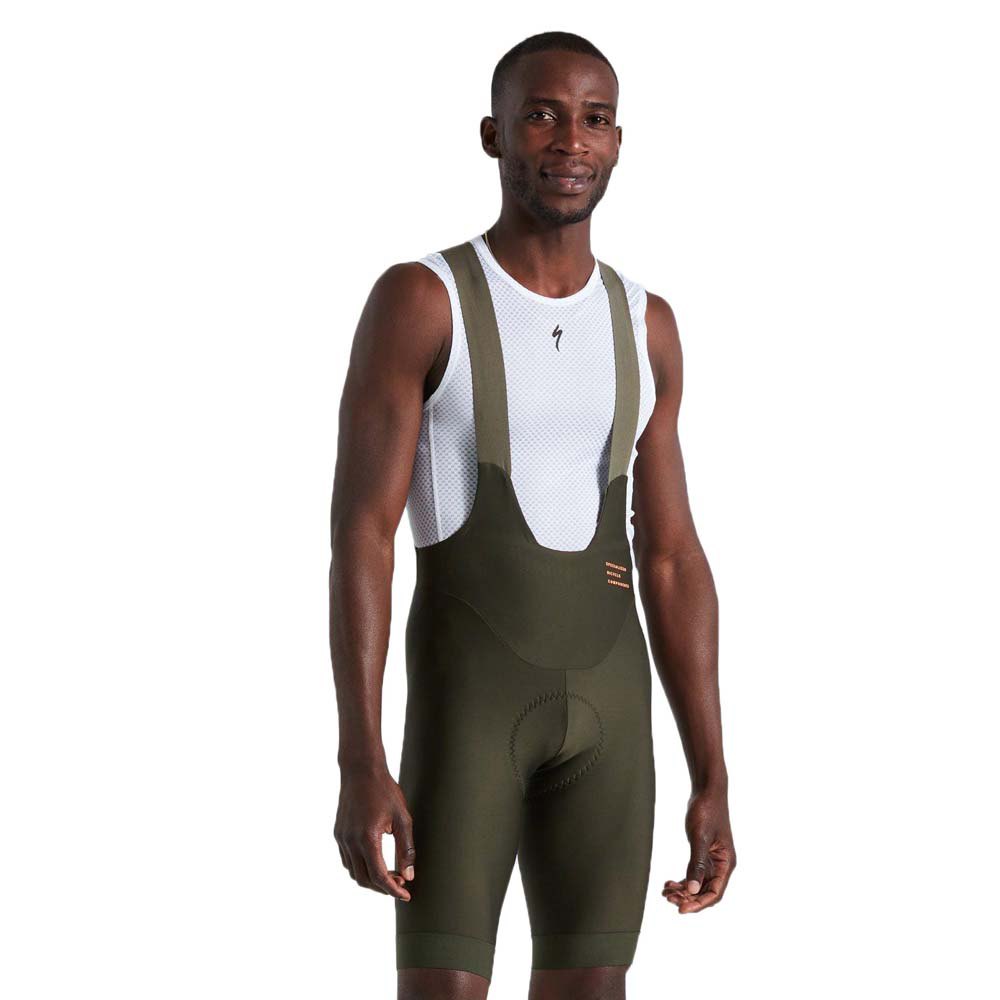Specialized Specialized - Pantaloni ciclism scurti cu bretele Prime bibshort - verde inchis mosc