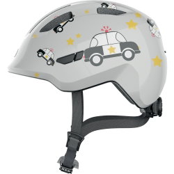 Abus - cască ciclism copii Smiley 3.0 - gri deschis mașina poliție negru