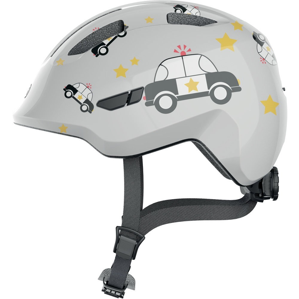 Abus Abus - casca ciclism copii Smiley 3.0 - gri deschis masina potitie negru