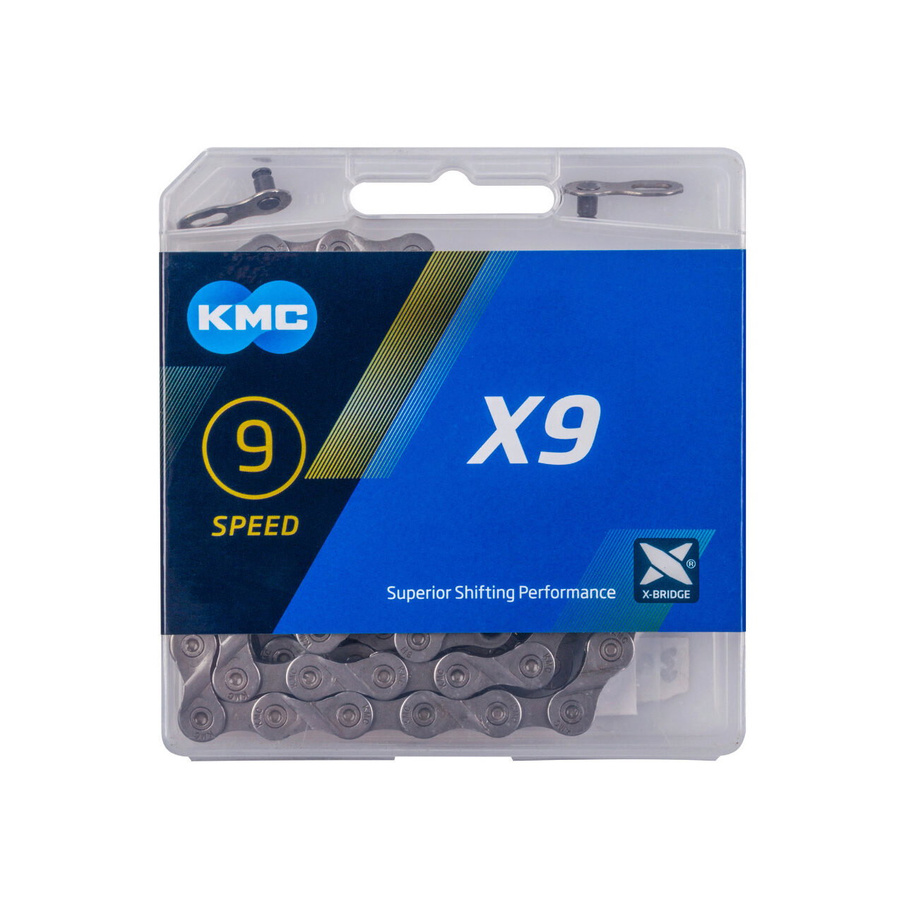 KMC Kmc - Lant Bicicleta 9 viteze X9 - gri