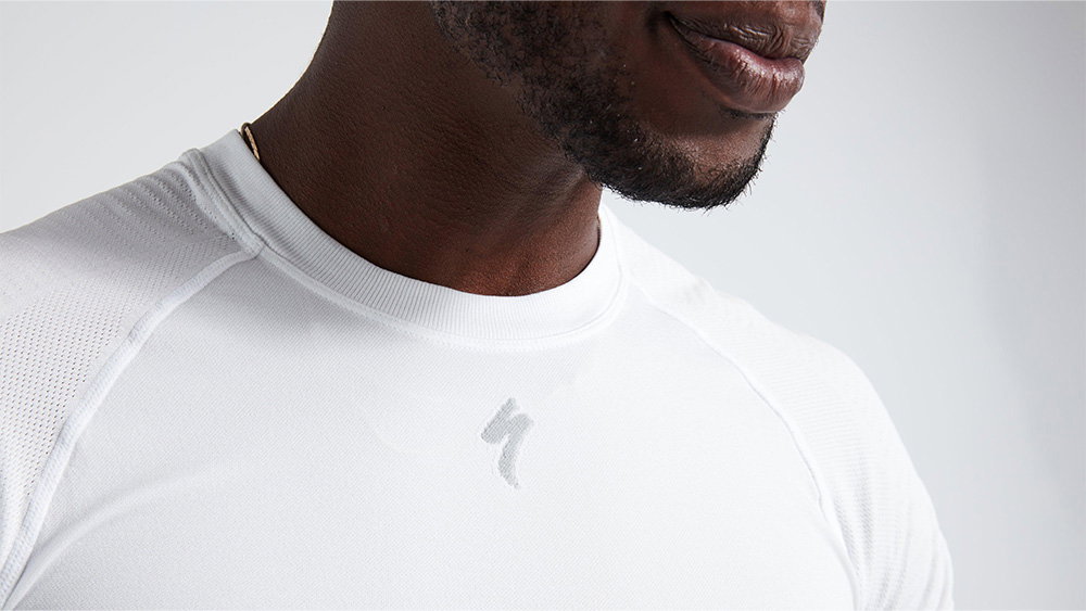 Bicycle Jerseys Tricou SPECIALIZED Seamless Men's Light Baselayer SS - White