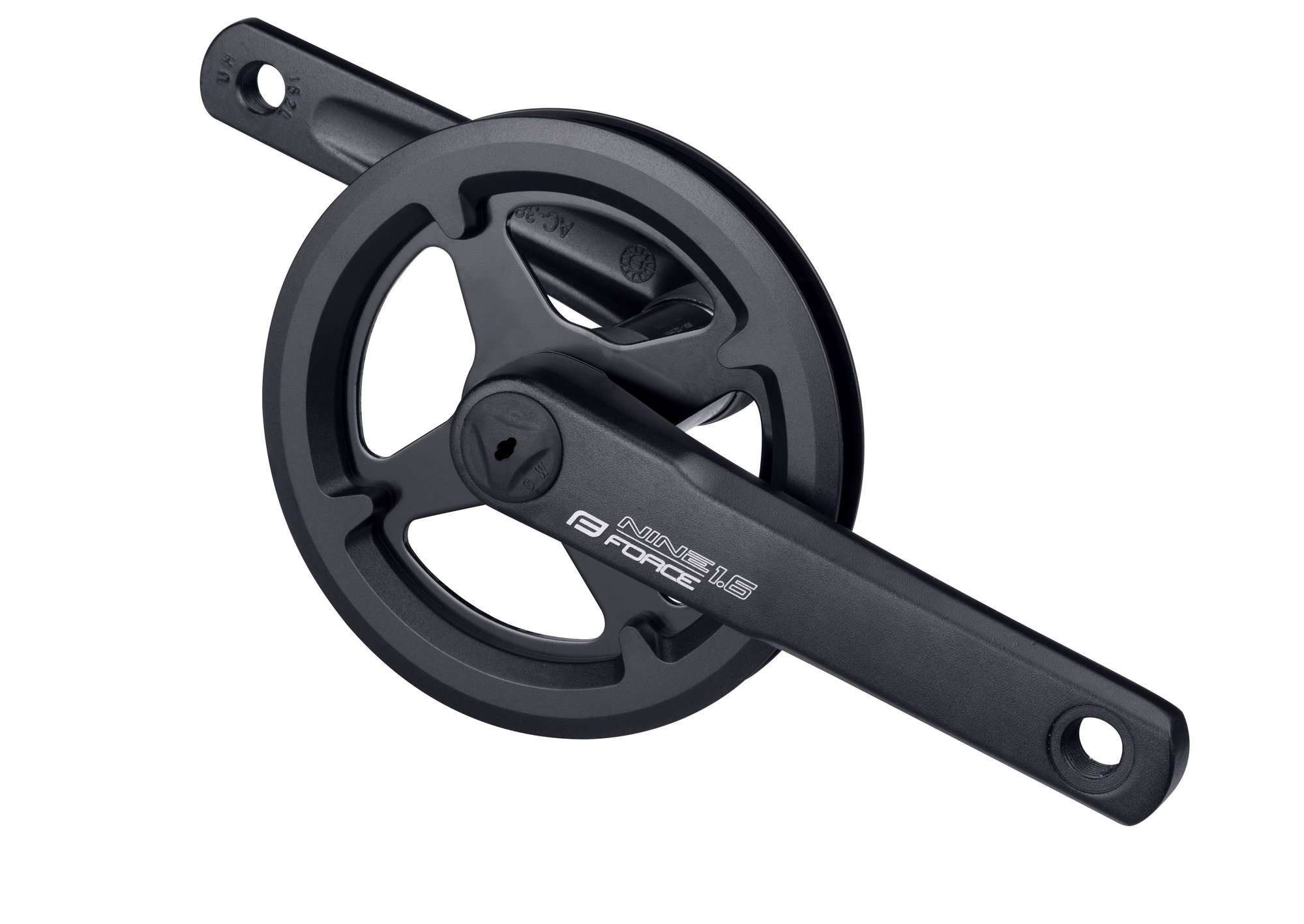Bicycle Bottom Brackets Pedalier Force Nine1.6 32T 152mm Al Negru