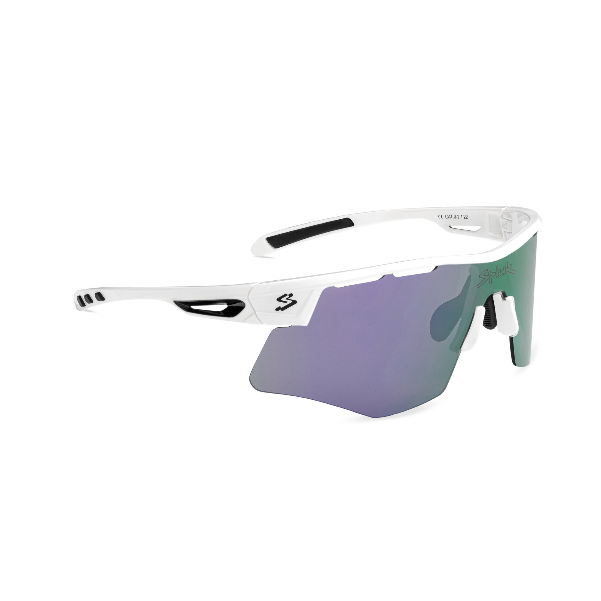 Sunglasses Spiuk - ochelari soare sport Mirus, lentile mov transparente - rama alba
