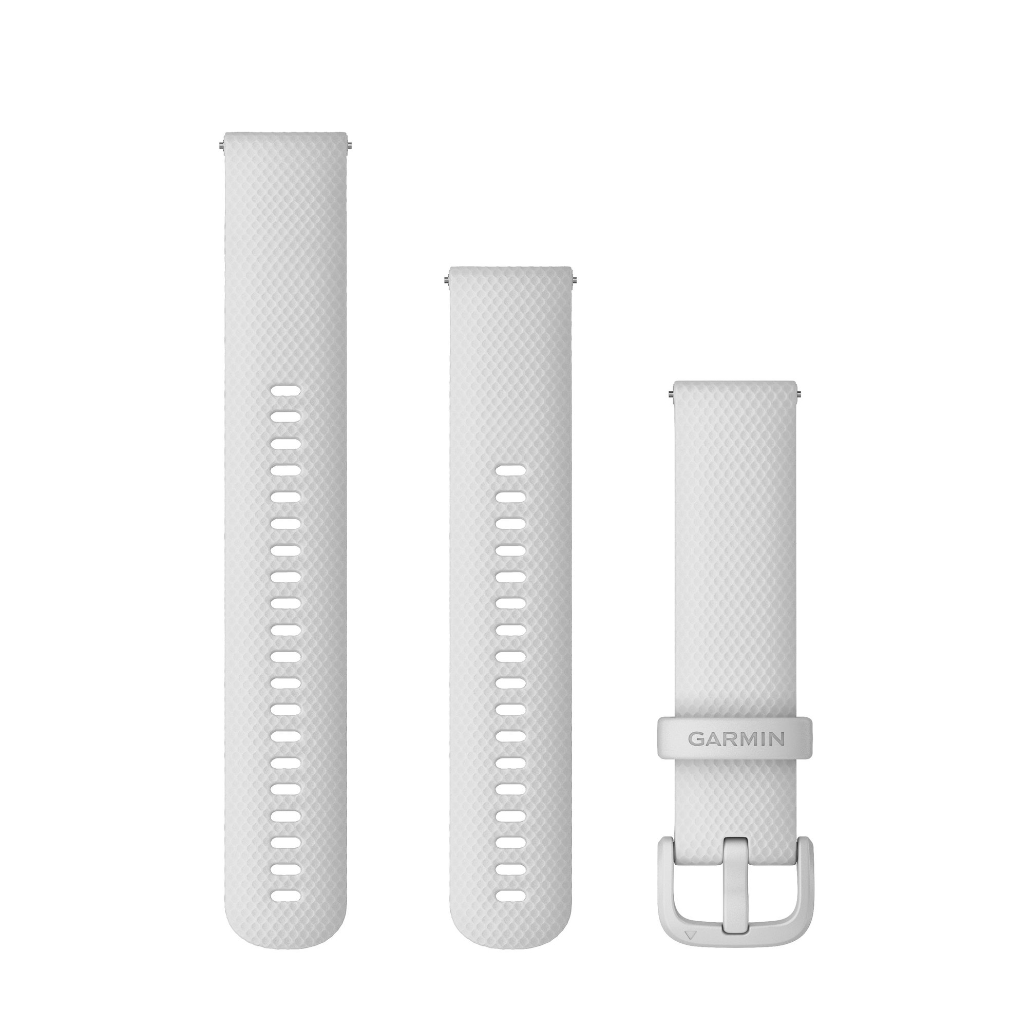 Watch Bands Garmin - curea silicon Quick Release 20 - alba pentru Vivoactive/ Vivomove/ Venu/ Forerunner - 2 lungimi