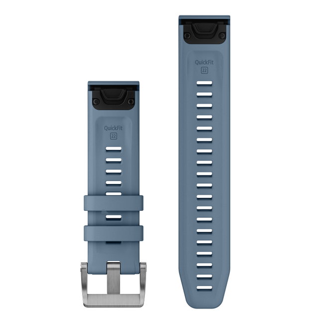 Garmin curea silicon QuickFit 22 - albastru Hurricane - 3 piese