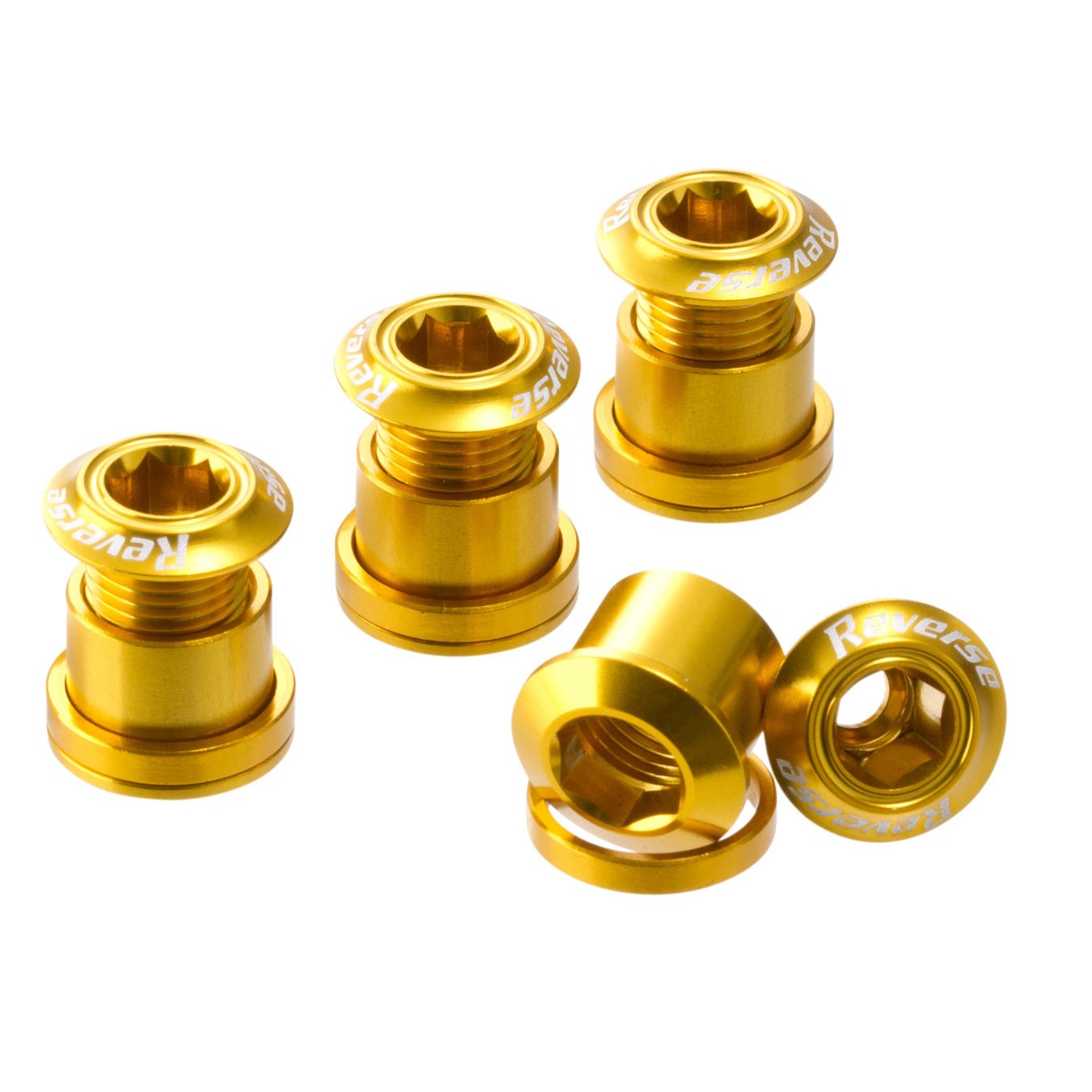 Reverse Set 4 suruburi angrenaj Reverse Chainring Bolt Aurii