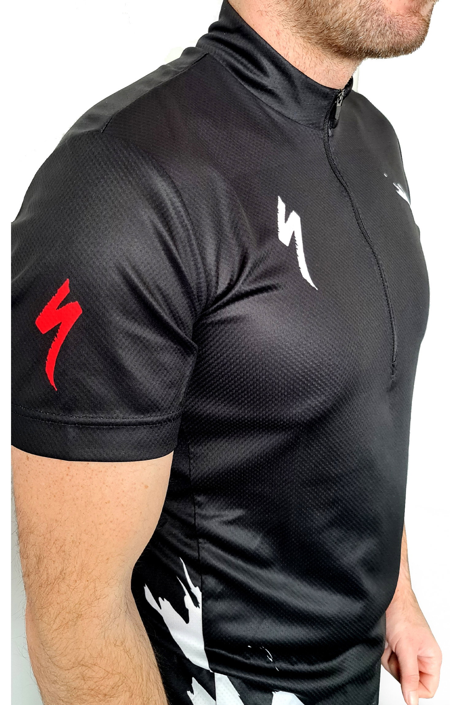 Tricou SPECIALIZED Men's Ride 1/4 Zip SS - Trail of Flames
