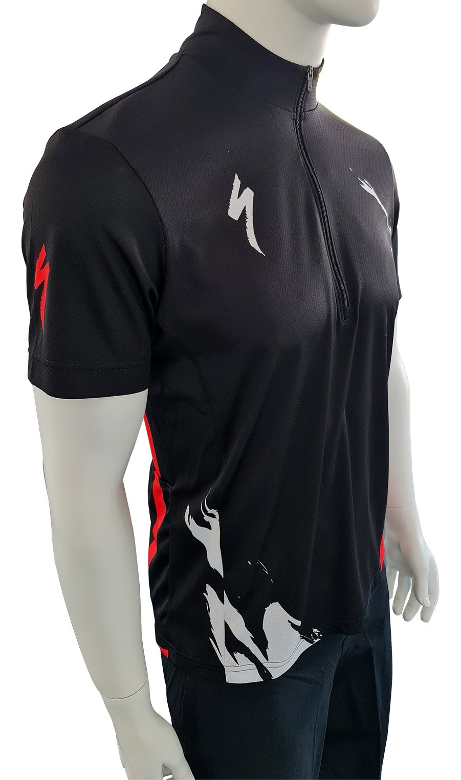 Specialized Tricou SPECIALIZED Men's Ride 1/4 Zip SS - Trail of Flames