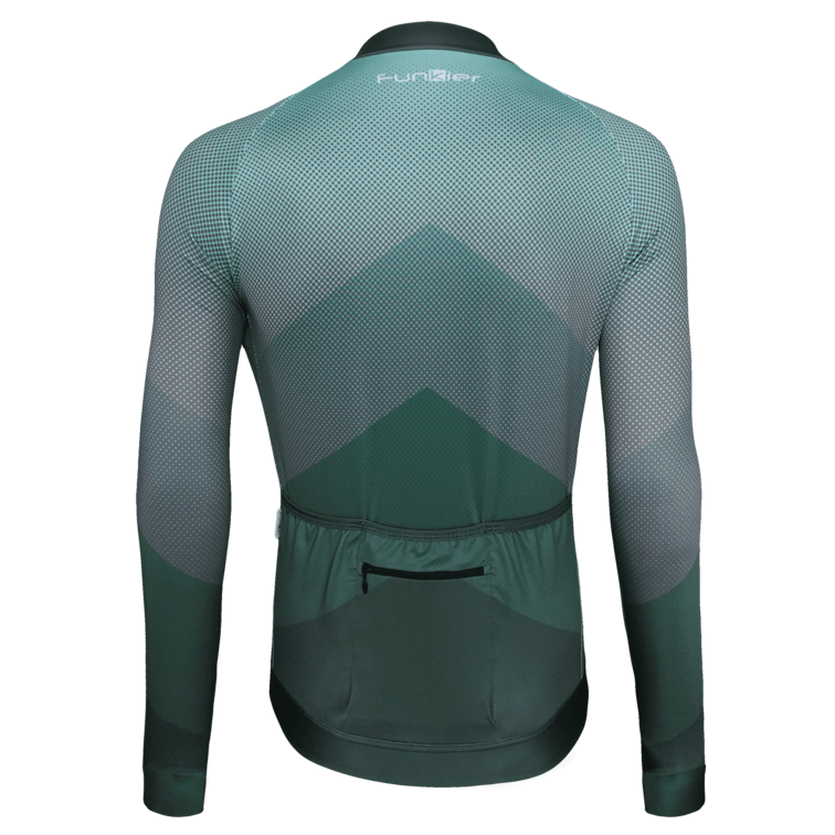 Funkier Tricou FUNKIER Piacenza-L-2 Pro Men L/S - Ocean Green