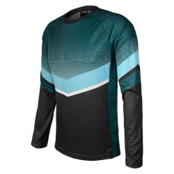 Tricou FUNKIER Turone-W Enduro - Black/Turquoise