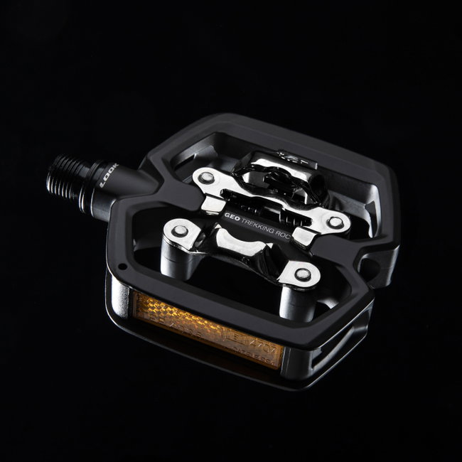 Look - pedale trekking hibride flat/ clipless SPD cu lumina - Geo Trekking Roc Vision