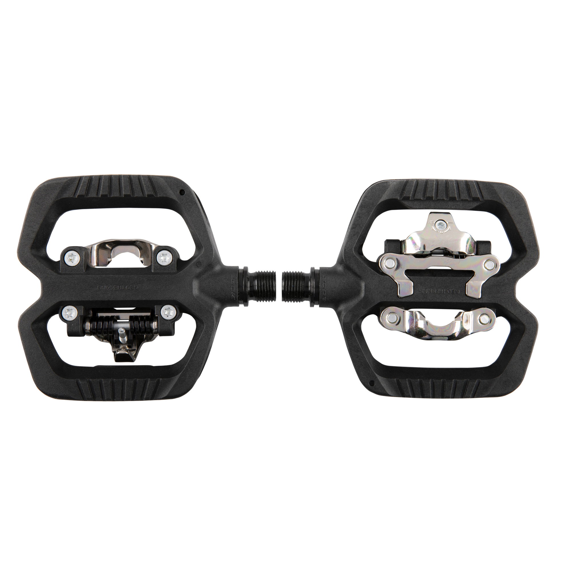 Bicycle Pedals Look - pedale trekking hibride flat/ clipless SPD cu lumina - Geo Trekking Vision