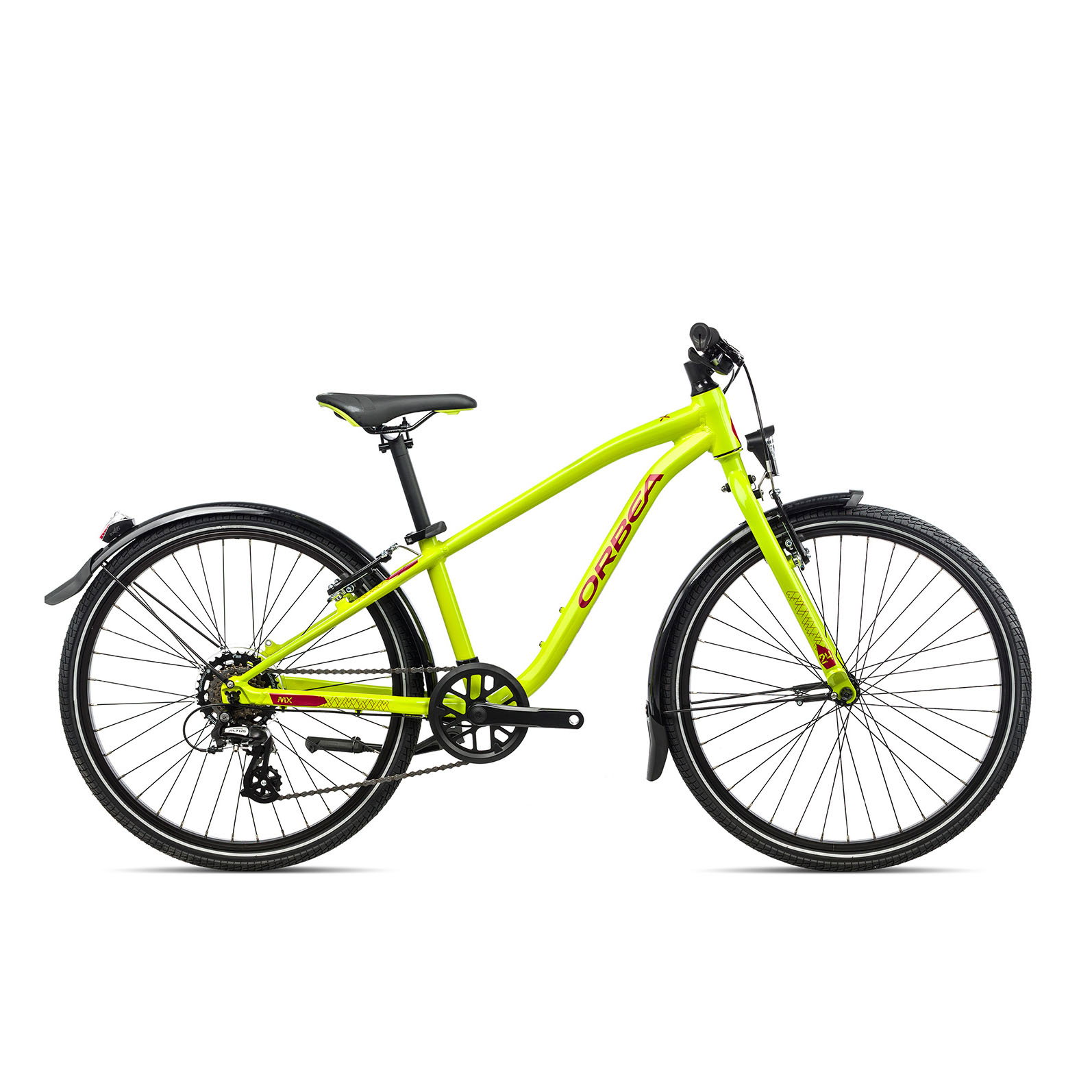 Orbea Orbea - bicicleta copii MX 24 Park - galben fluo-rosu