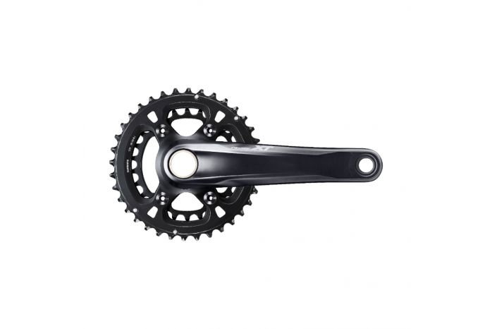 Bicycle Bottom Brackets Angrenaj pedalier Shimano Deore XT FC-M8100-2 - Brat 175 Mm, 2 x 12 Viteze, 36-26T, Negru