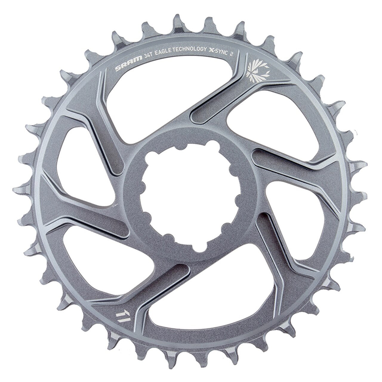 Bicycle Bottom Brackets Foaie angrenaj Sram X-Sync2 Eagle 12vit, 34T DirectMount, offset6, Alu CNC, 90gr