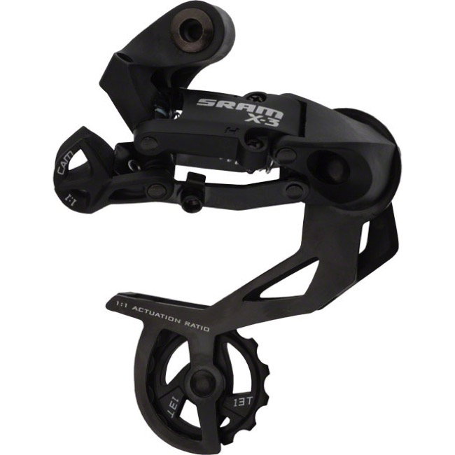 Bicycle Derailleurs Schimbator spate Sram X3 pt. 7-9 viteze, brat lung, 13T, negru