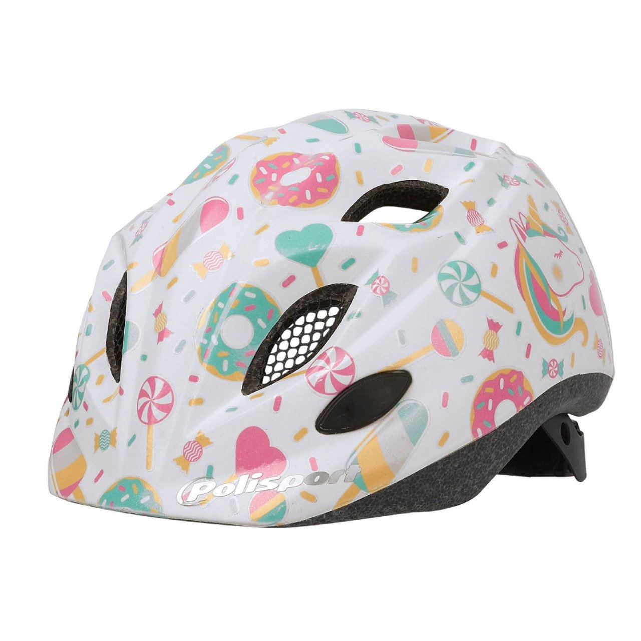 Bicycle Helmets Casca Copii Polisport Be-Cool Marime S(52-56), set bidonas+suport, alb-roz