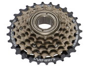 Pinion Filetat Shimano Tourney, Mf-Tz500 - 6, 6Vit, Hg 14-28T, Maro-Negru