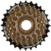 Pinion Filetat Shimano Tourney, Mf-Tz500 - 7, 7Vit, Hg 14-28T, Maro-Negru