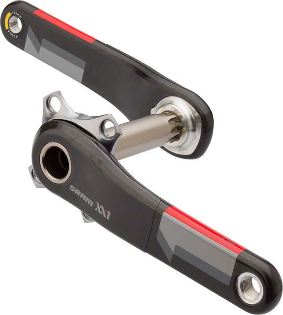 Bicycle Bottom Brackets Brate Pedaliere Sram Xx1 Bb30, Q-Factor 156Mm, Brate Carbon 175 Mm, negru