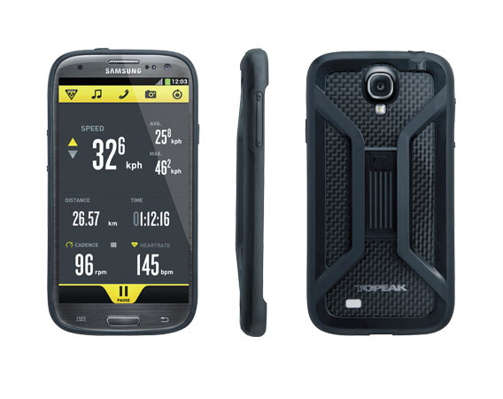 Topeak Carcasa Husa Topeak Ridecase Samsung Galaxy S4, Carbon-Nylon, reglabila, neagra