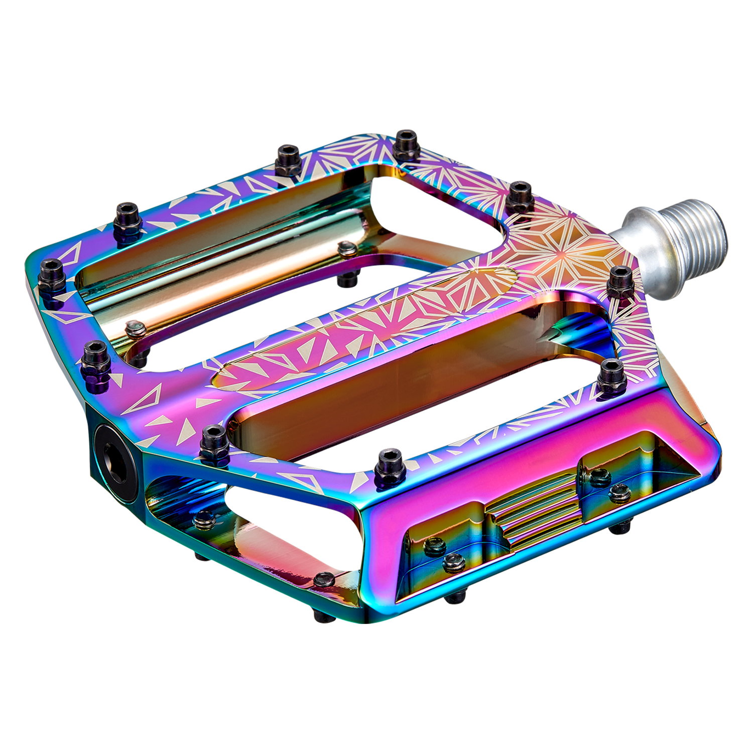 Bicycle Pedals Pedale SUPACAZ Krypto - CNC Alloy - Oil Slick