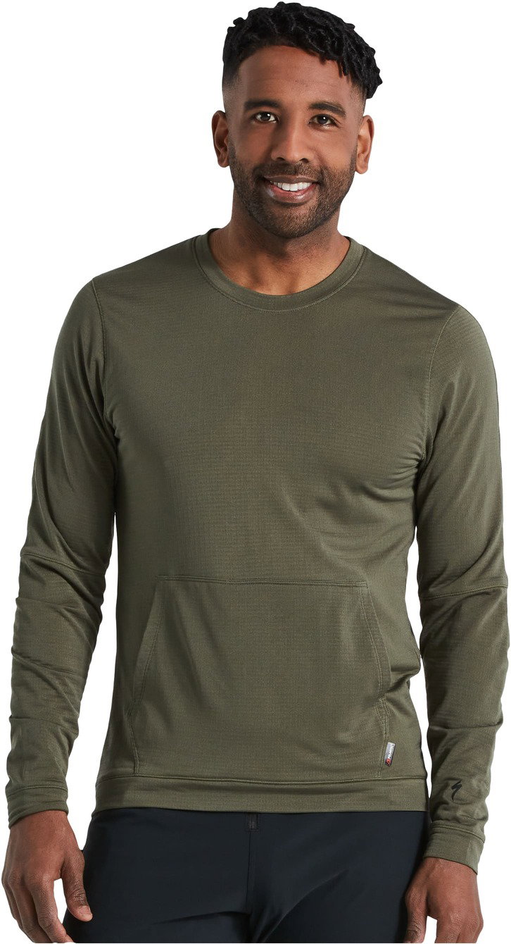 Specialized Tricou SPECIALIZED Men's Trail Power Grid LS - Oak Green